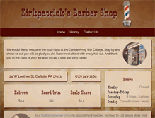 Tablet Screenshot of carlislebarber.com